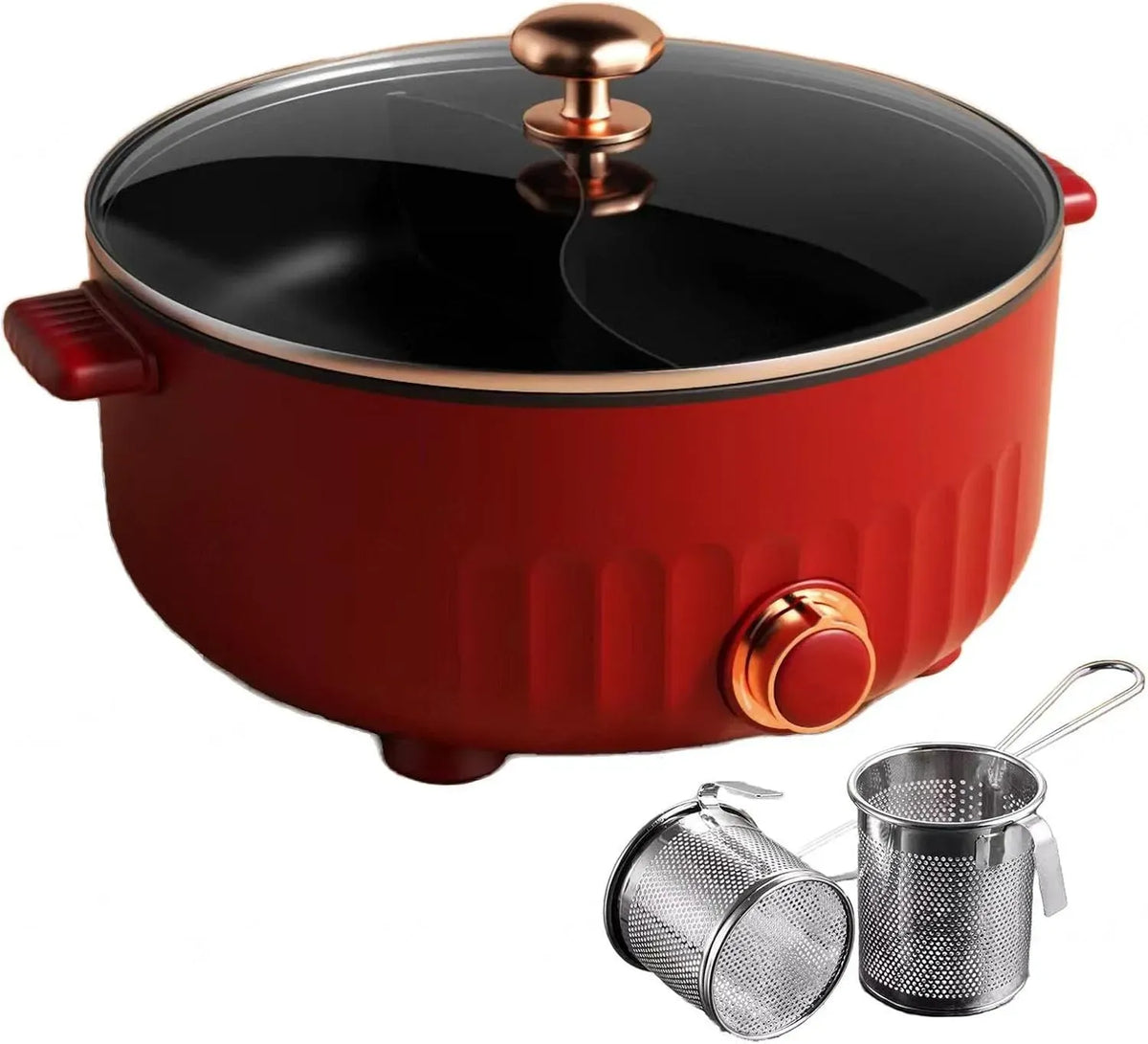 Fondue, 30cm, 6 L, 30 cm, IP65, rouge, ARTSIM