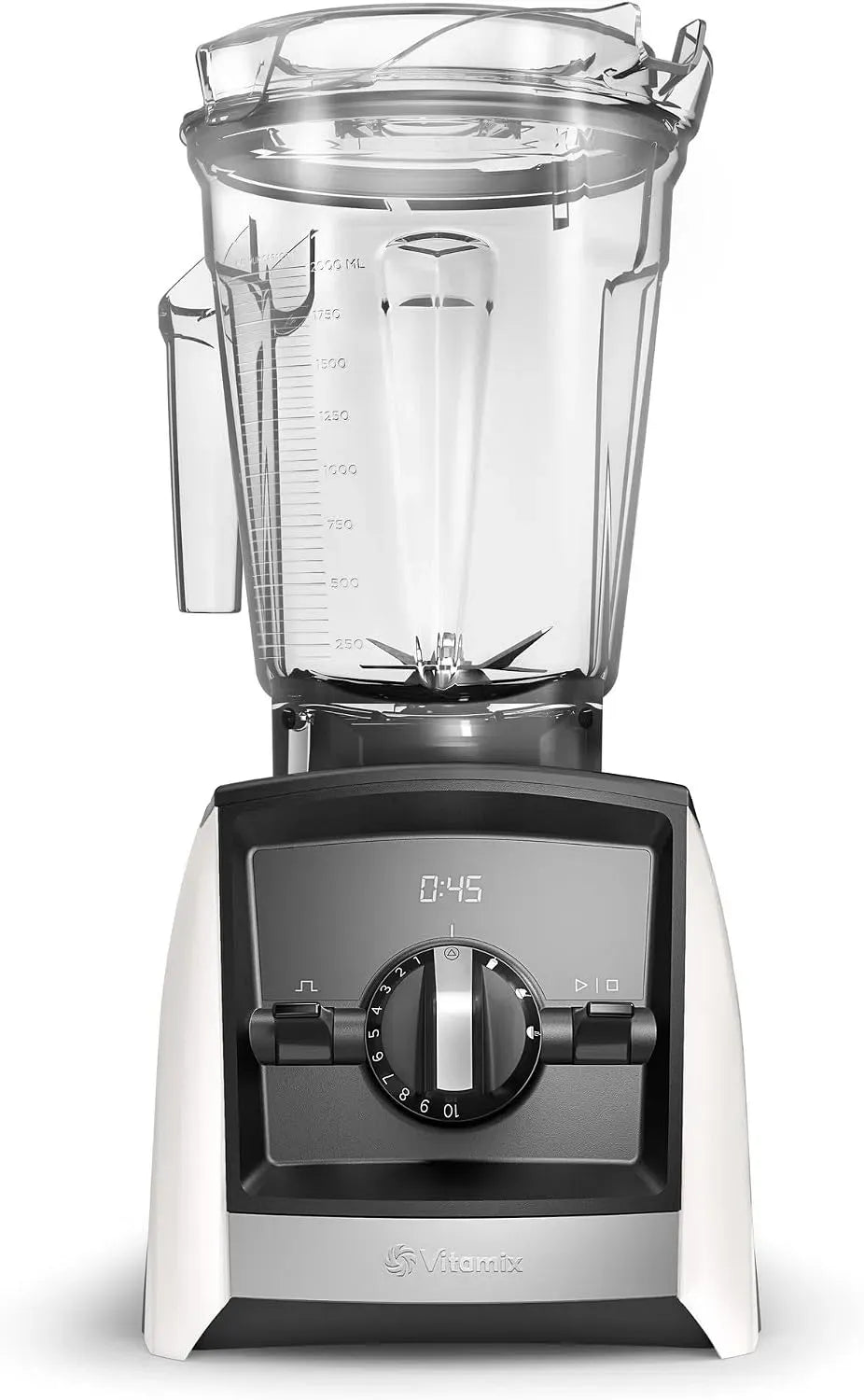 Blender, Vitamix A2500, professionnel, blanc, récipient à profil bas de 1 oz Blanc