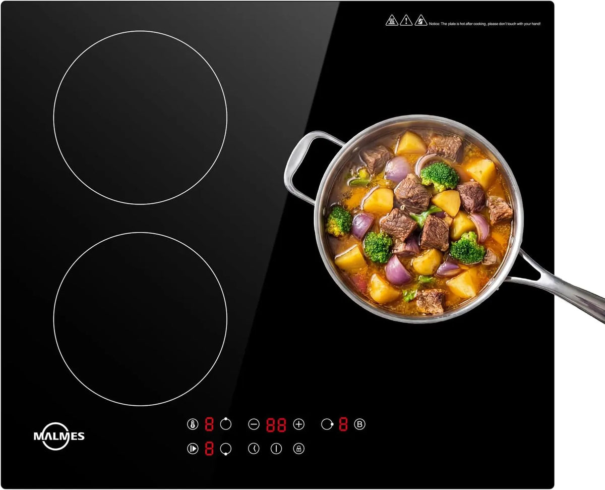 Plaque à induction D60355C1, 60cm, 3 foyers, 5500 W, table de cuisson à induction, Boost, tactile, verrouillage, encastrable, minuteur, Commande