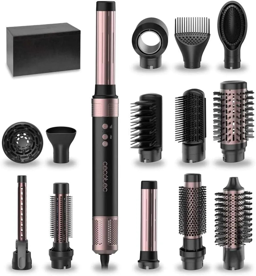 Cecotec 14in1 Brosse, Moteur, 1400 W, fonction chauffante, noir
