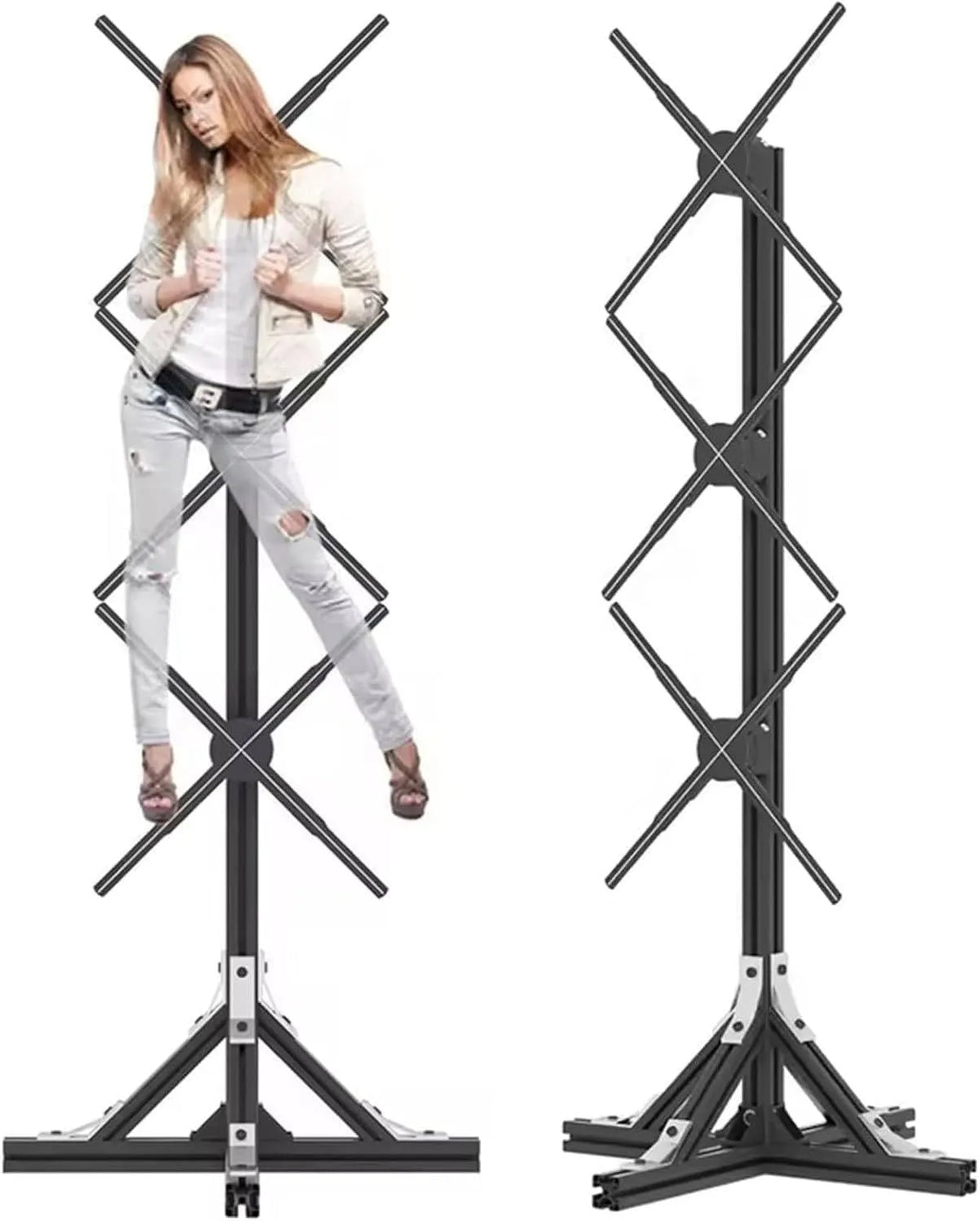Ventilateur, effet 3D, affichage publicitaire de lumière LED pour événements et expositions dynamiques