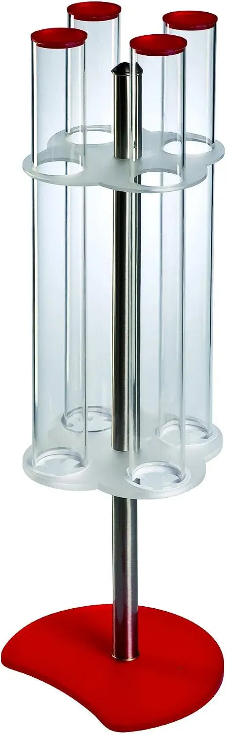 Porte-Cornets pour usage professionnel à glace rotatif, Structure inox équipé de 4 tubes