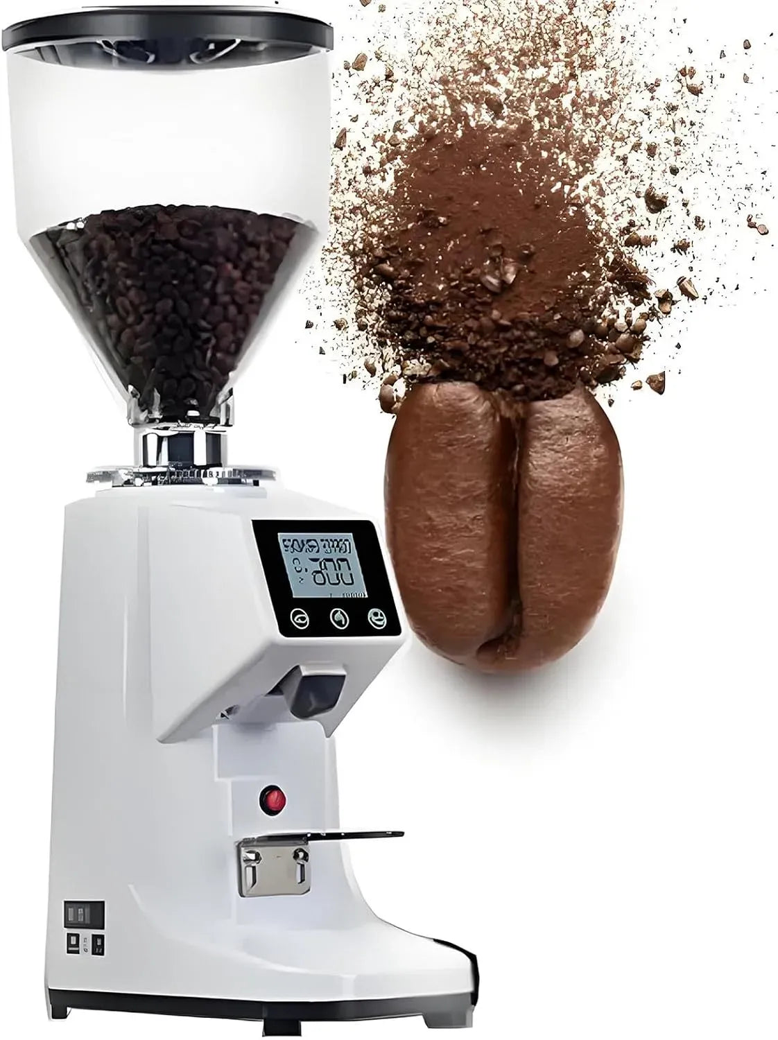 Moulin, broyeur à grains de café, 1500 ML, professionnel, blanc, pour Infusion à Froid