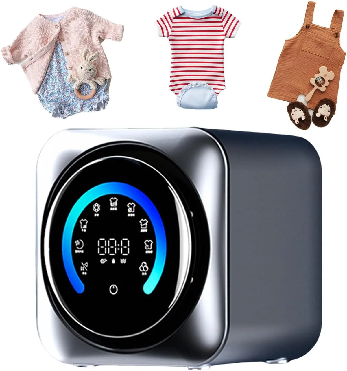 Lave-linge 2-en-1, installation murale, autonome, Fonction Lavage et Séchage 2-en-1, pour sous-vêtements et Articles Délicats au Quotidien Desktop