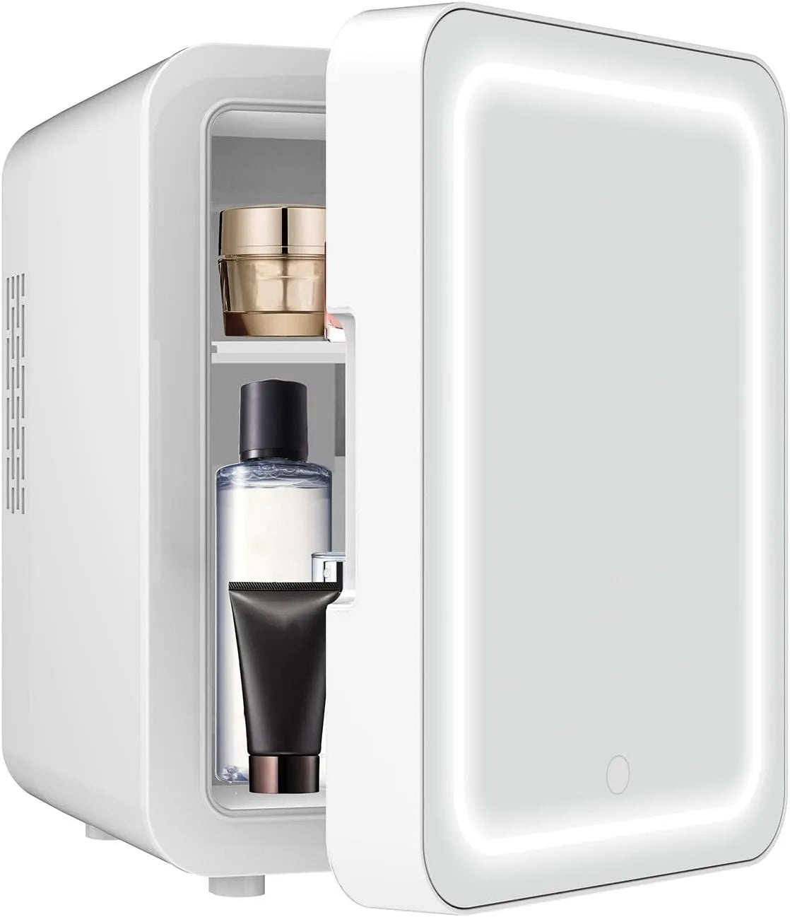 Réfrigérateur, 4 L, appareil frigorifique électrique, Frigo Maquillage Mini 4L Réfrigérateur Cosmétique avec LED Miroir