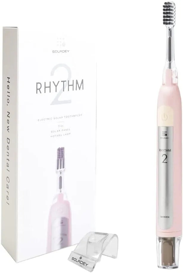 Brosse, brosse à dents rechargeable, Soladey Rhythm 2 Ionic Power Brosse à dents électrique Rose layette