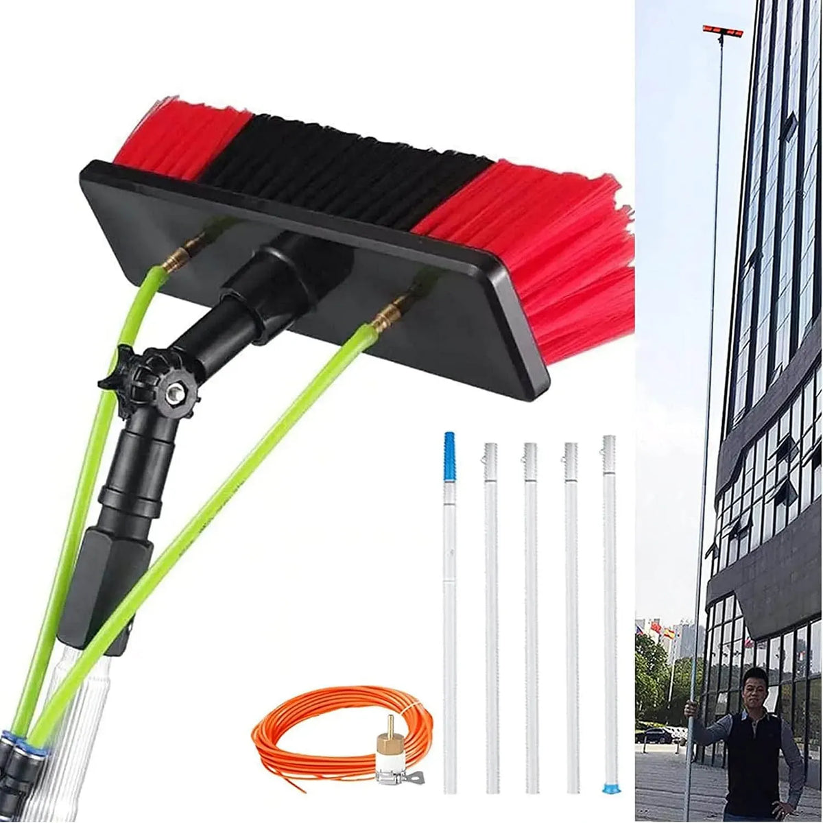 Nettoyeur, Brosse, 512 m, pour toits de vérandas