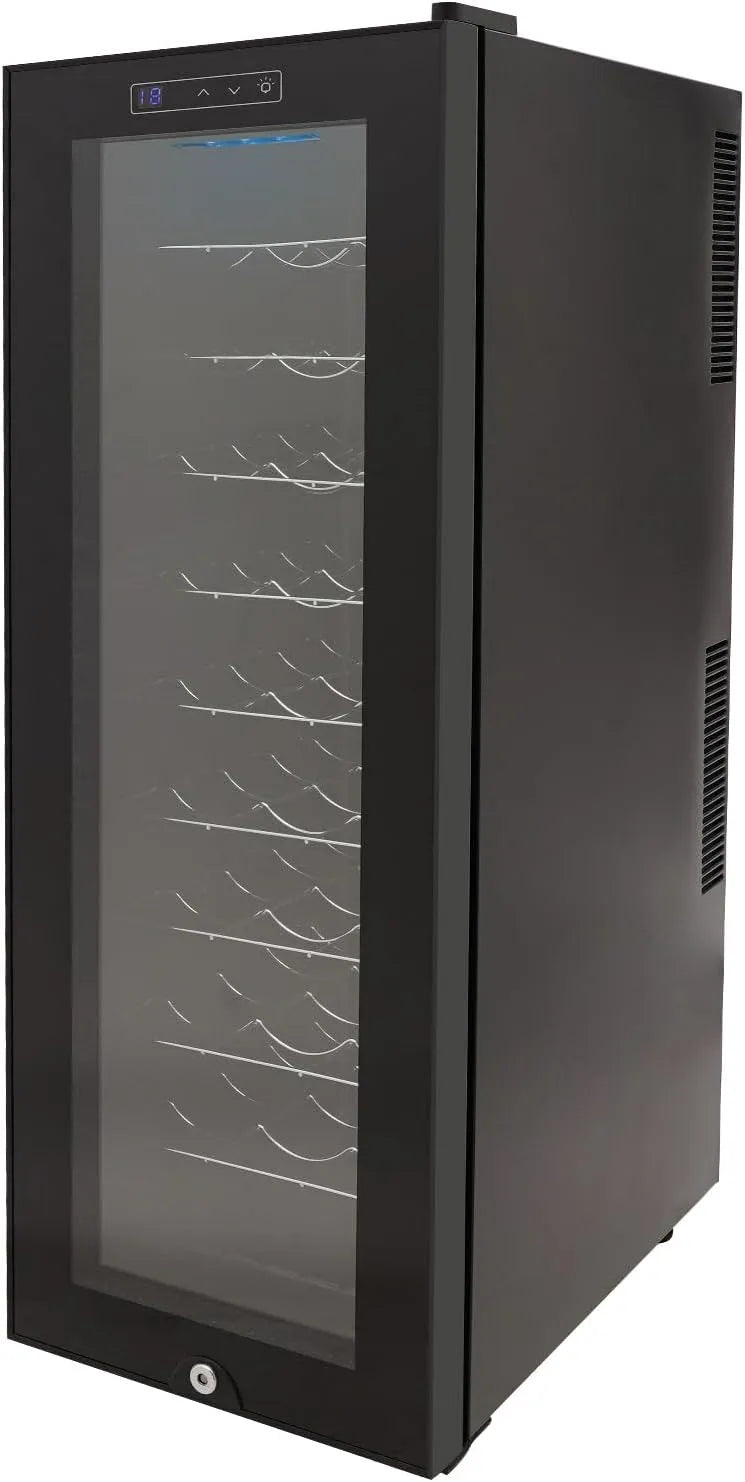 Cave à vin électrique, 76 L, étroit, Cave à vin 76 litres Armoire climatique à vin Réfrigérateur à vin Petit réfrigérateur à vin Fridge à vin étroit