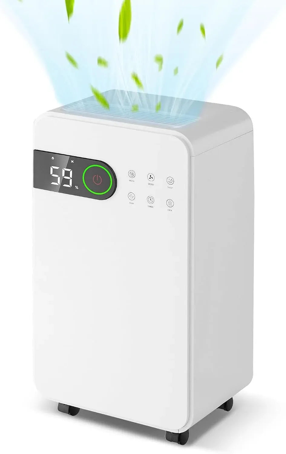 Déshumidificateur RELAX4LIFE, 2 L, portable, minuteur, grand réservoir, silencieux, 24㎡ plus, 12L