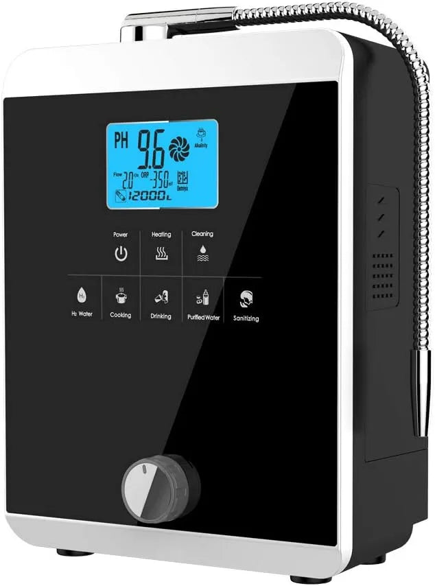 PH 3 Machine à ioniseur, noir, pour contrôler le PH et ORP/auto-nettoyage blanc/noir