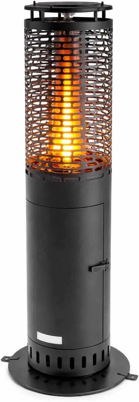 IPX4 Structure Acier & Verre, DREXON, pour Brasero pour exterieur et Jardin, Cheminée de Terrasse à Pellets 6,86 kW PATIO HEAT, Autonomie 2h, 26 x 26