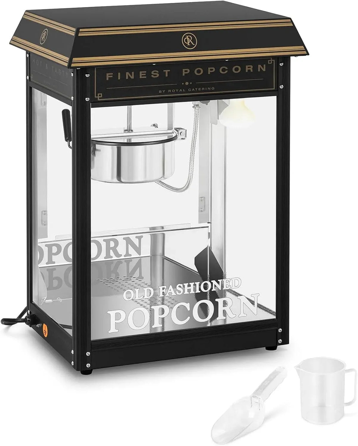 Machine À Popcorn, 500 W, 220 à 270 °C, 5 kg, professionnel, restauration, noir