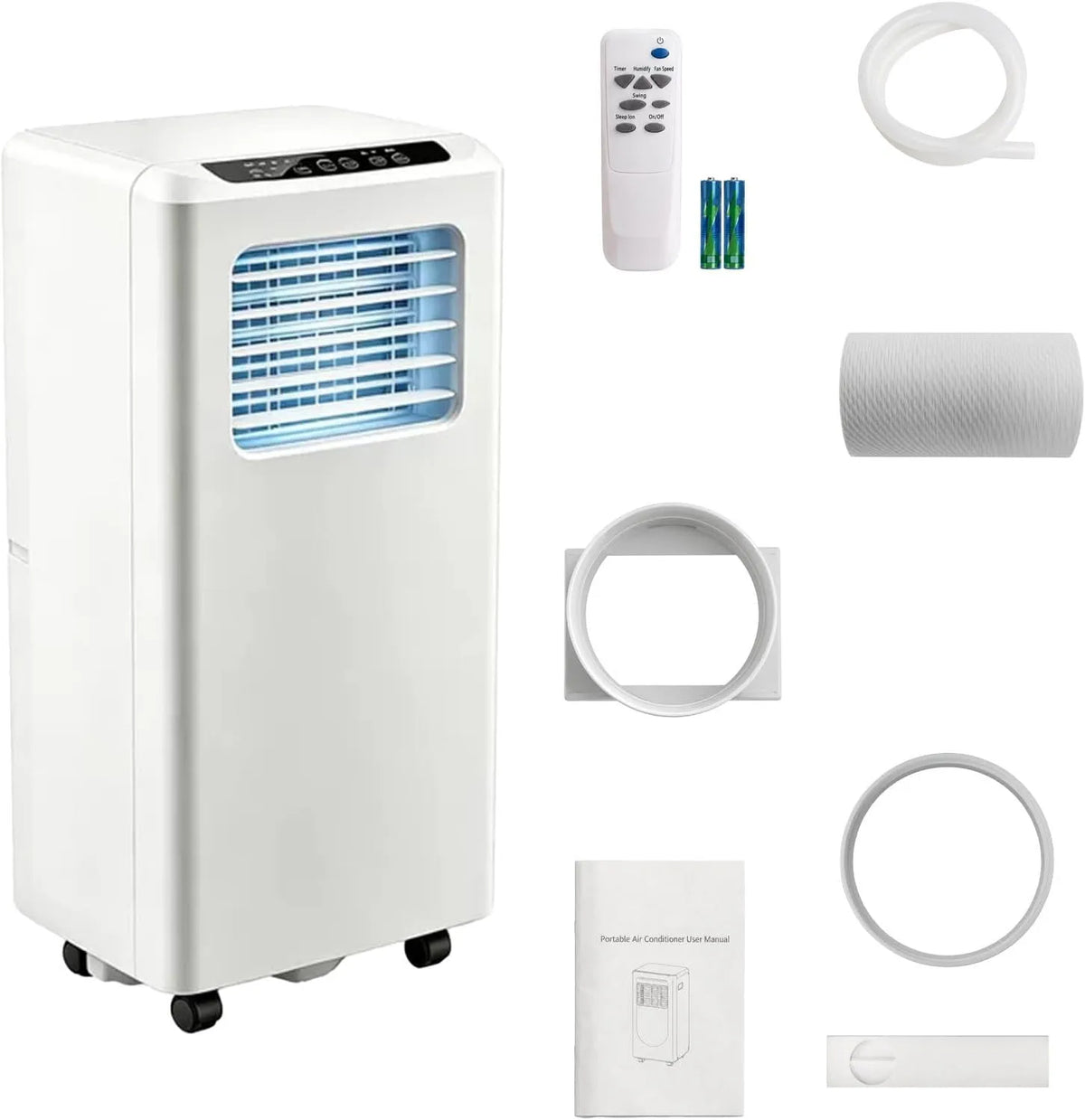 Climatiseur, roulettes de déplacement, décoration de salon, Appartement et Bureau, Climatisation Mobile, Conception Compacte et Verticale avec