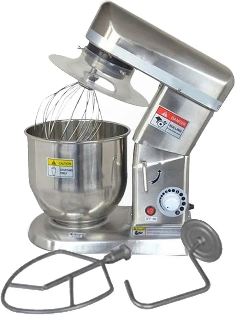 INOX 5L 5L/7L/10L Moteur, Robot, 10 L, 500 W, 5 L, 7 L, pizza, 3 vitesses, professionnel, silencieux, acier inoxydable, pour Pain