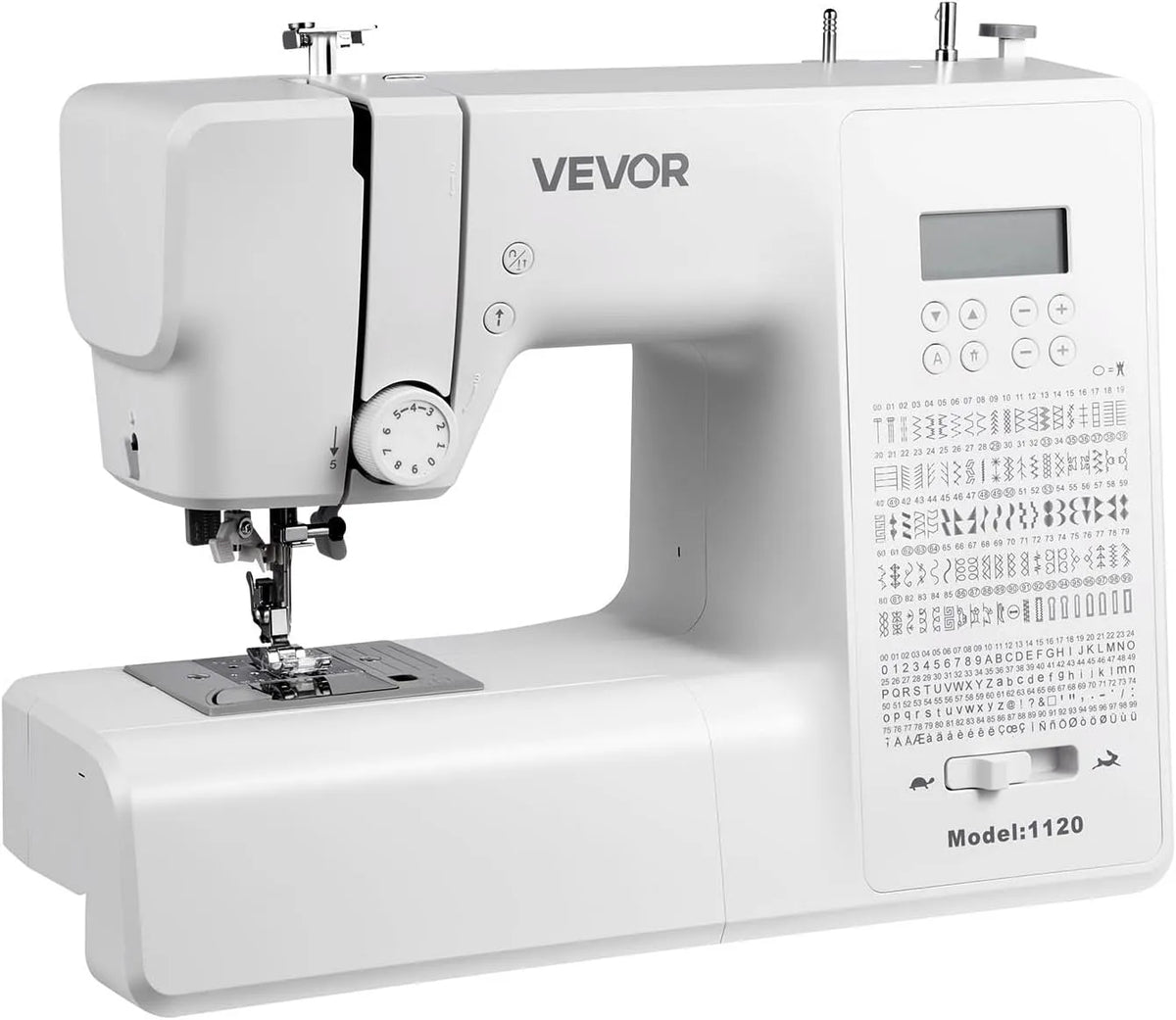 VEVOR Machine à Coudre, Moteur, machine à coudre électrique, éclairage LED, pour Travaux Manuels et Réparations