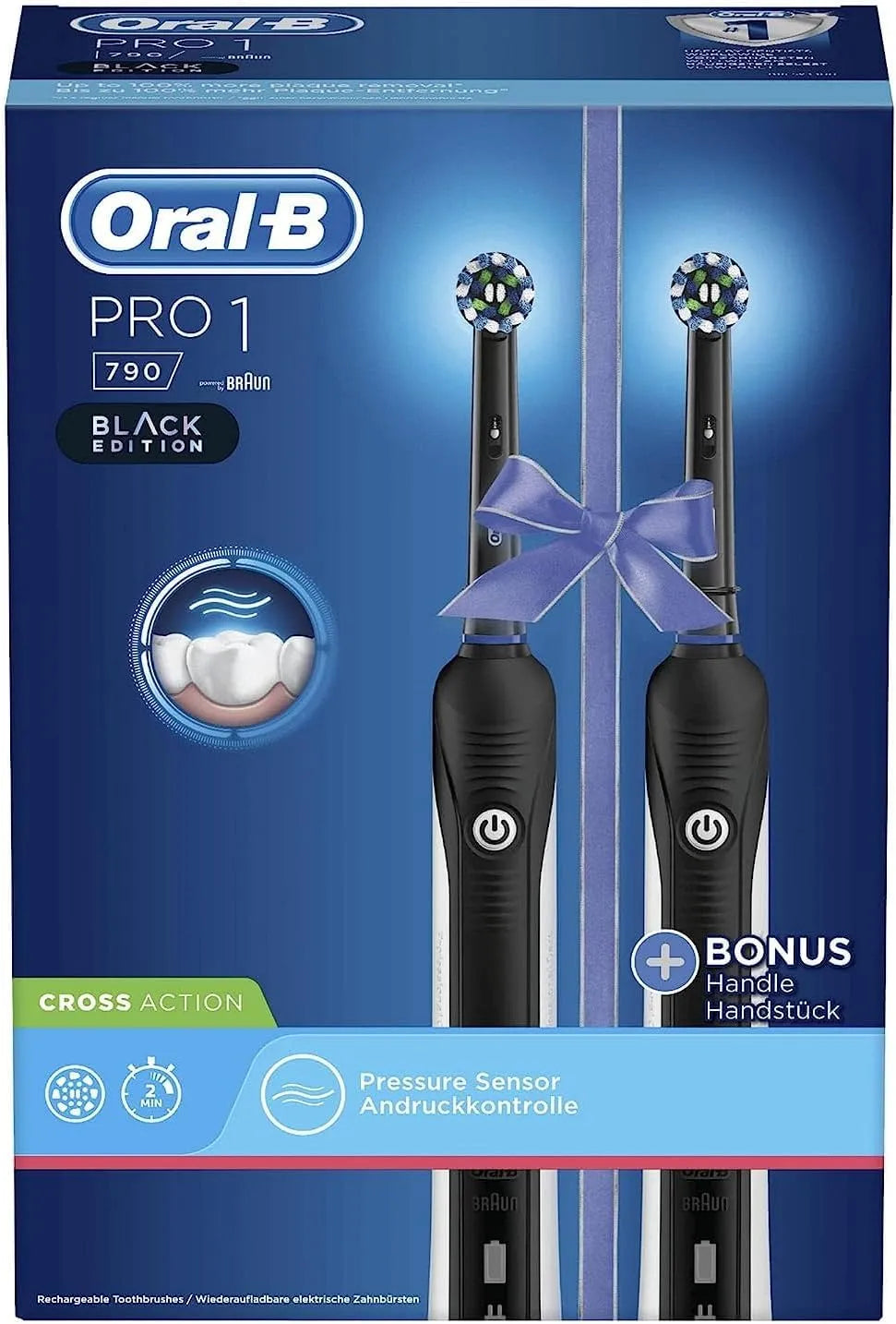 Braun Brosse, brosse à dents rechargeable, Pro