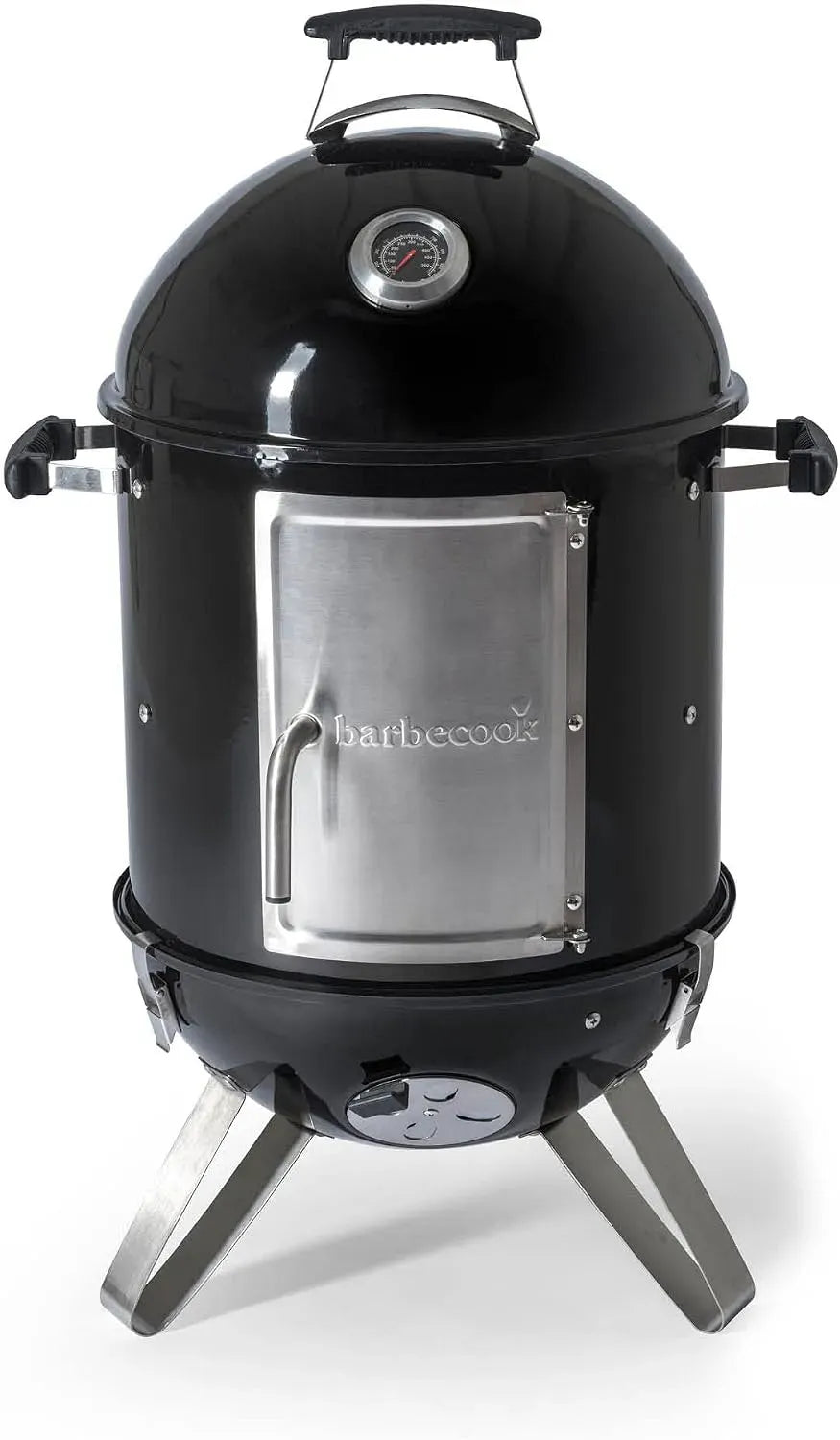 43.5x55x88cm barbecue, Ø 40 cm, gril, noir, Item name: Barbecook barbecue fumoir Oskar S en émail noir avec grille barbecue Ø 40cm