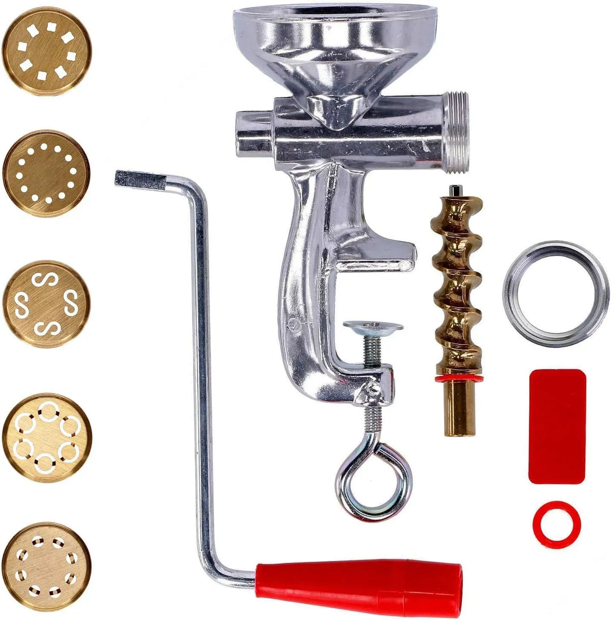 Machine à pâtes, machine à nouilles, 5 Filières en Cuivre pour Spaghetti