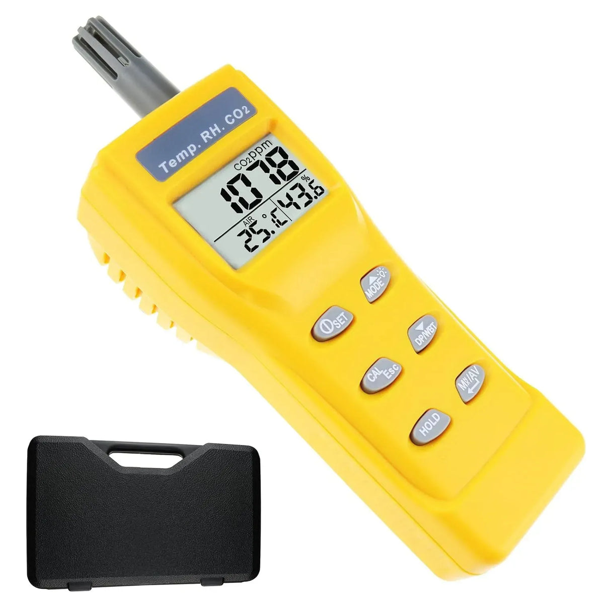 9999ppm Co2 Capteur, Lampe, Portable, 2 zones de température