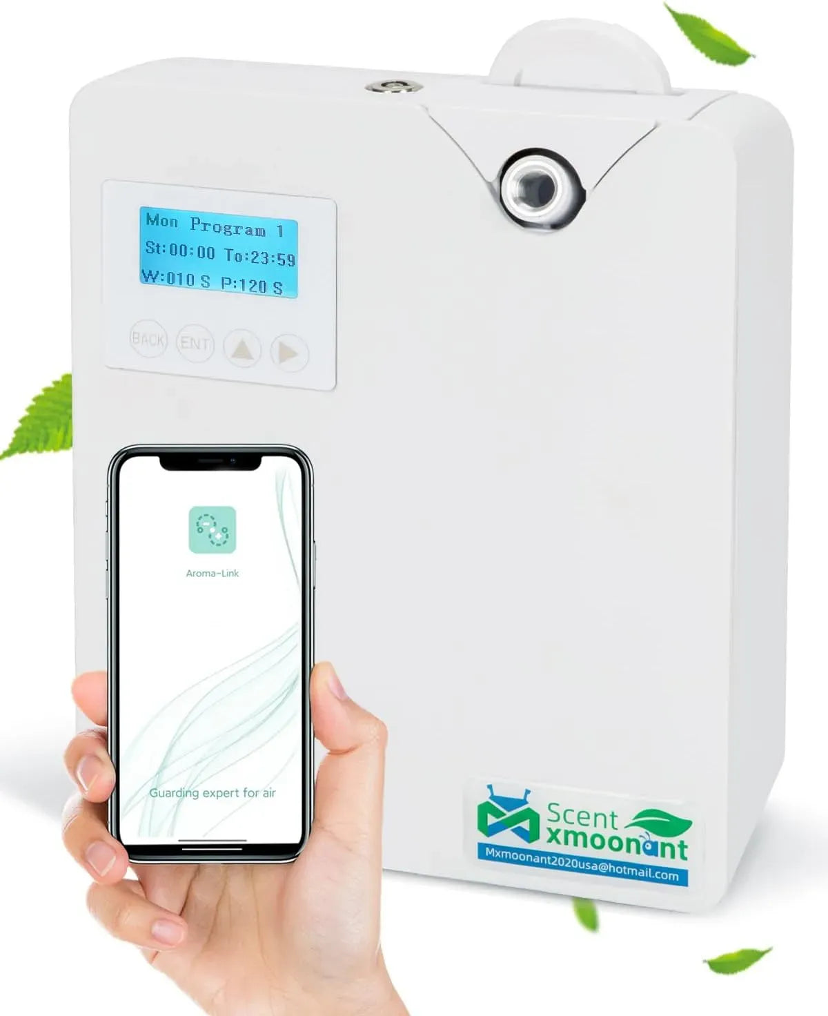 Connectable, Diffuseur, Bouteille, 300 ml, minuteur, application, écran LCD, pour Bureau