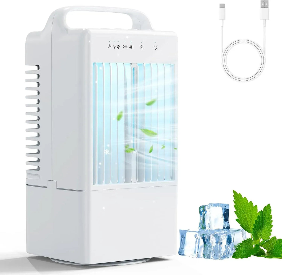 Climatiseur, oscillation, silencieux, Rafraichisseur d'air Silencieux avec Vitesses