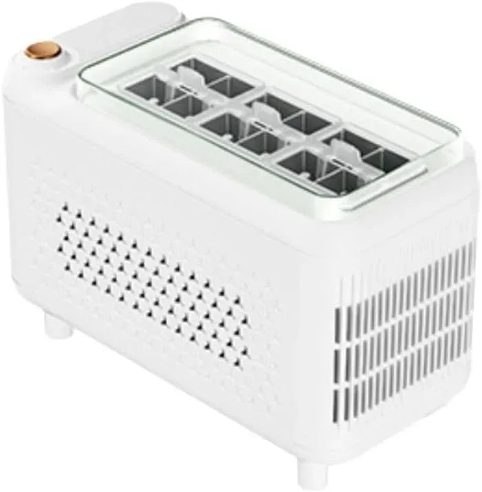 Machine à glaçons, 12 V, portable, camping, blanc, idéal pour voiture pour camping-car, pour Alimentation 12V DC, ABS durable