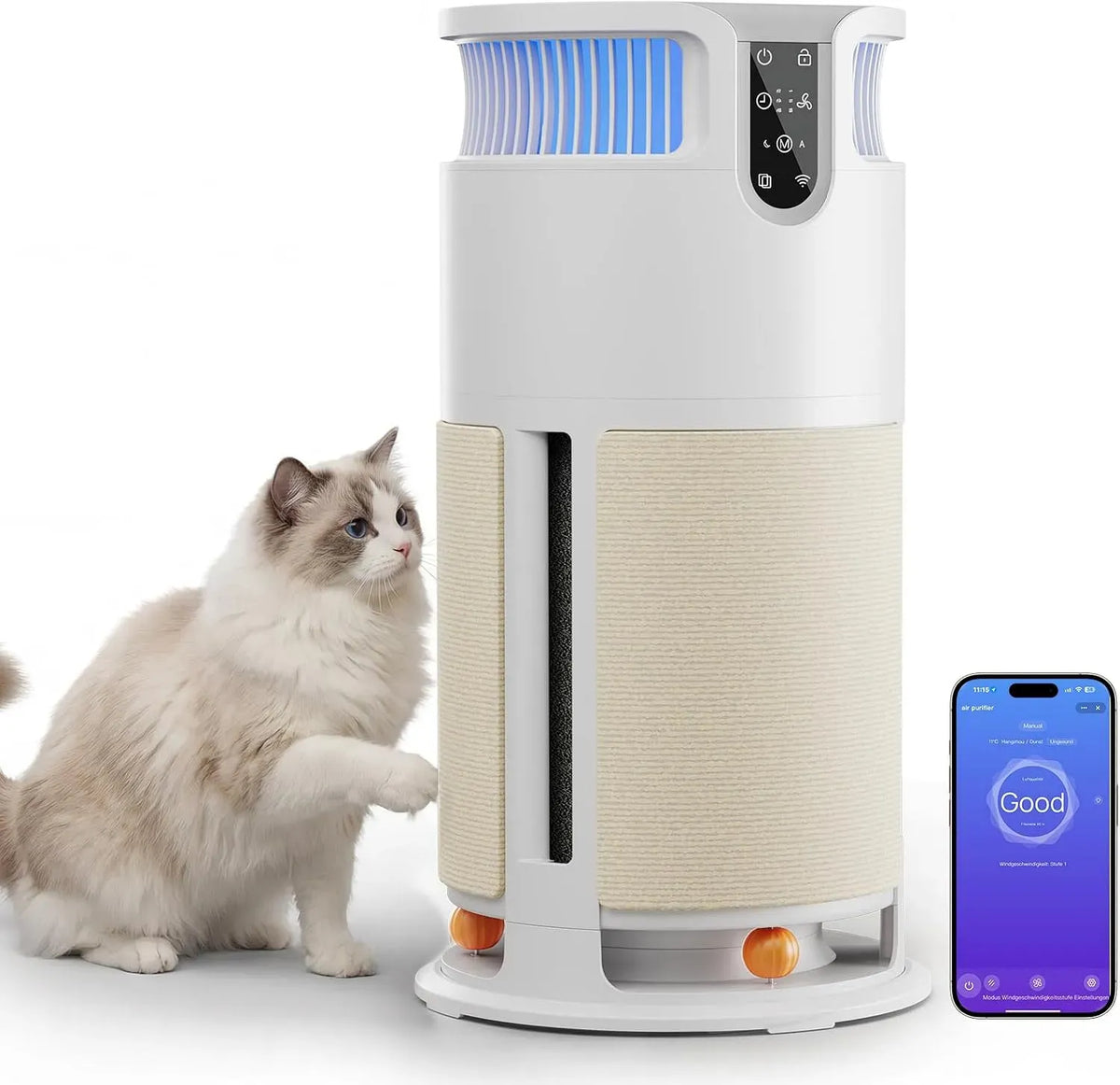Purificateur d'air, 350 m³/h, JUMMICO CADR 350, commande APP