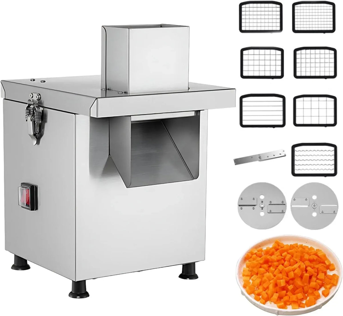Robot, 300 W, professionnel, acier inoxydable, pour Bar à Salade et Restauration Commerciale