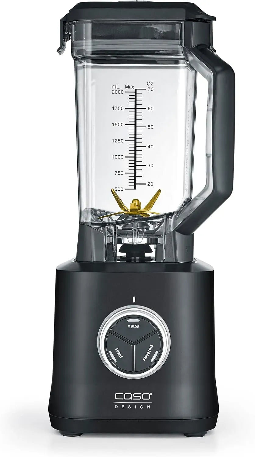 Caso B 2000 Blender, 2 L, 000 W, professionnel, système à 8 lames avec, sans PA