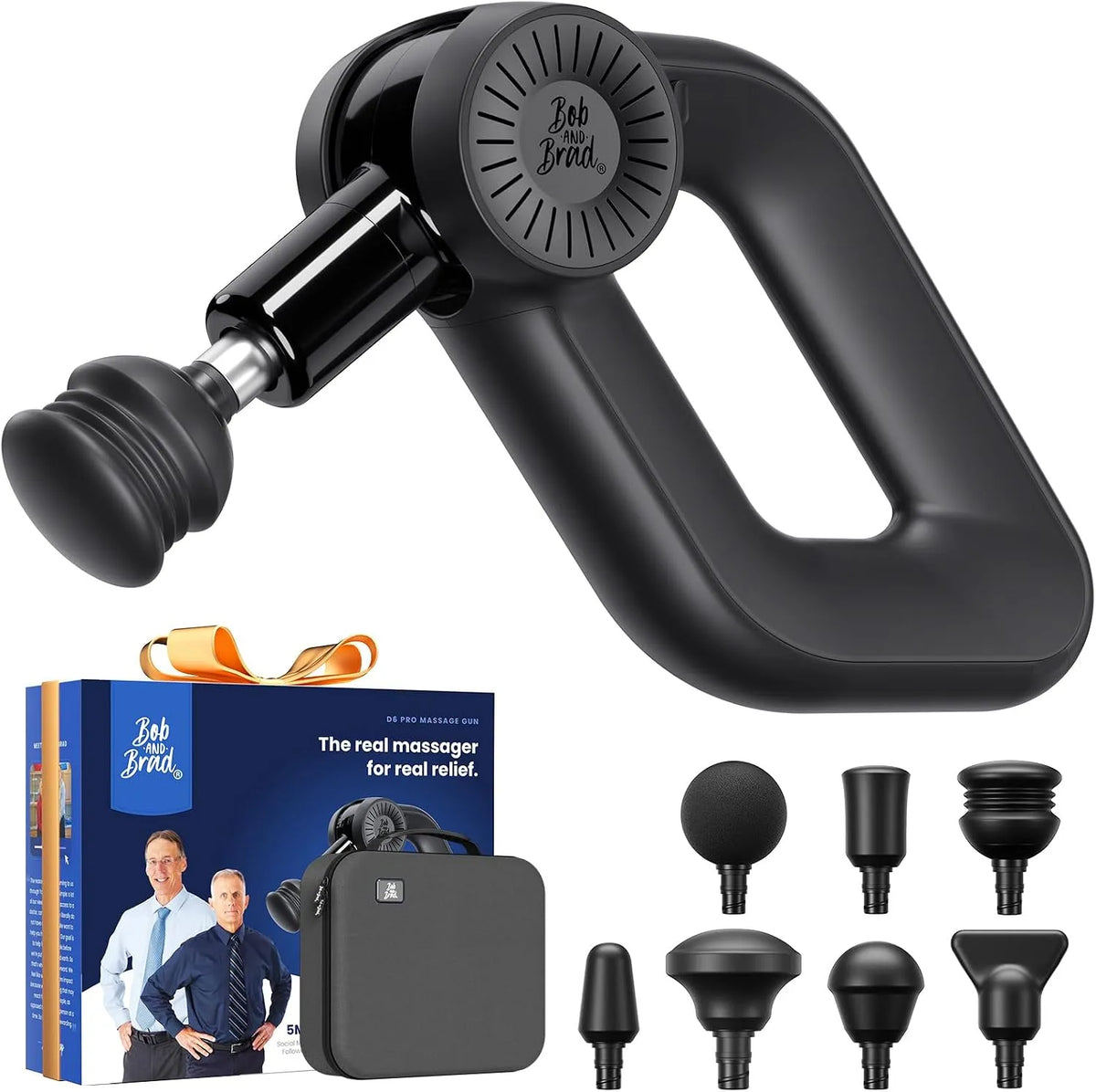 BRAD D6 Pro Pistolet de Massage Musculaire équipé de 16mm Amplitude