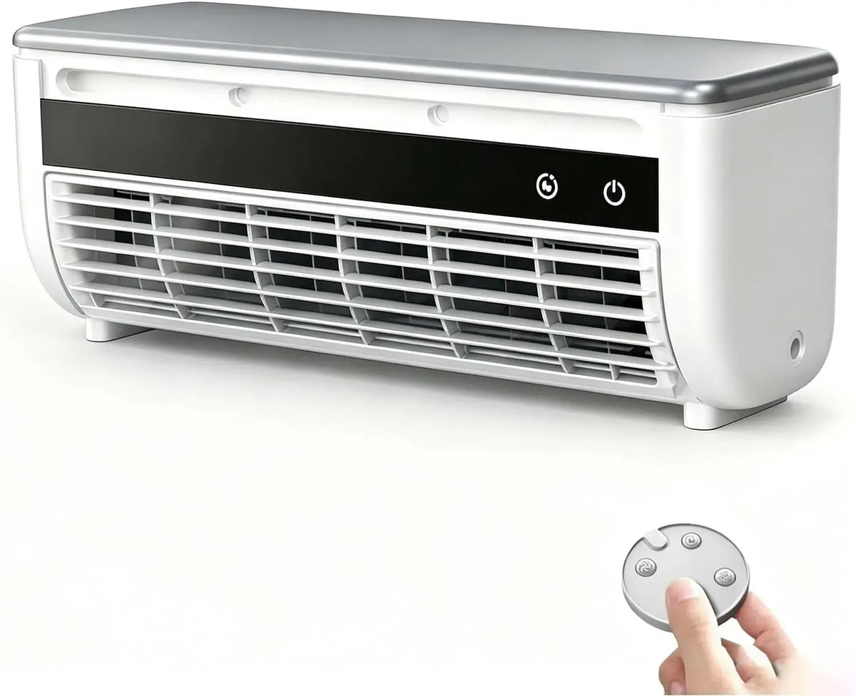 Climatiseur, portable, 3 vitesses, Unité De Refroidissement Murale Portable Avec Télécommande, Ventilateur De Table Sans Fil À 3 Vitesses