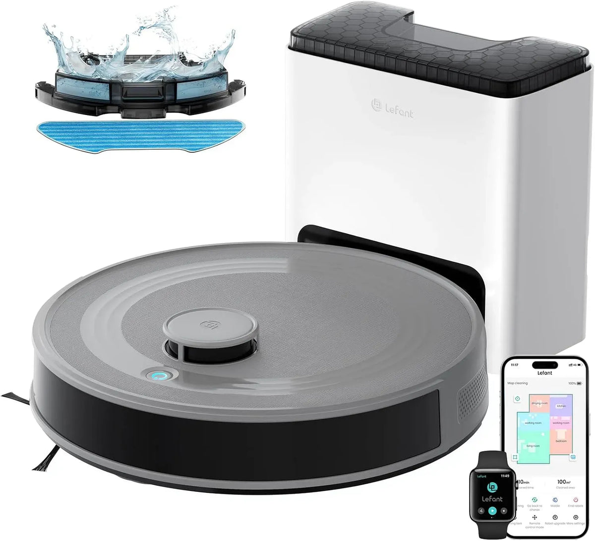 Lefant M2S 240min Aspirateur, Connecté avec Alexa/App