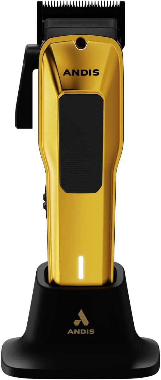 lame Phaze réglable pour une coupe de près, dorée, Andis 562118 Tondeuse à cheveux pour usage professionnel filaire/sans fil