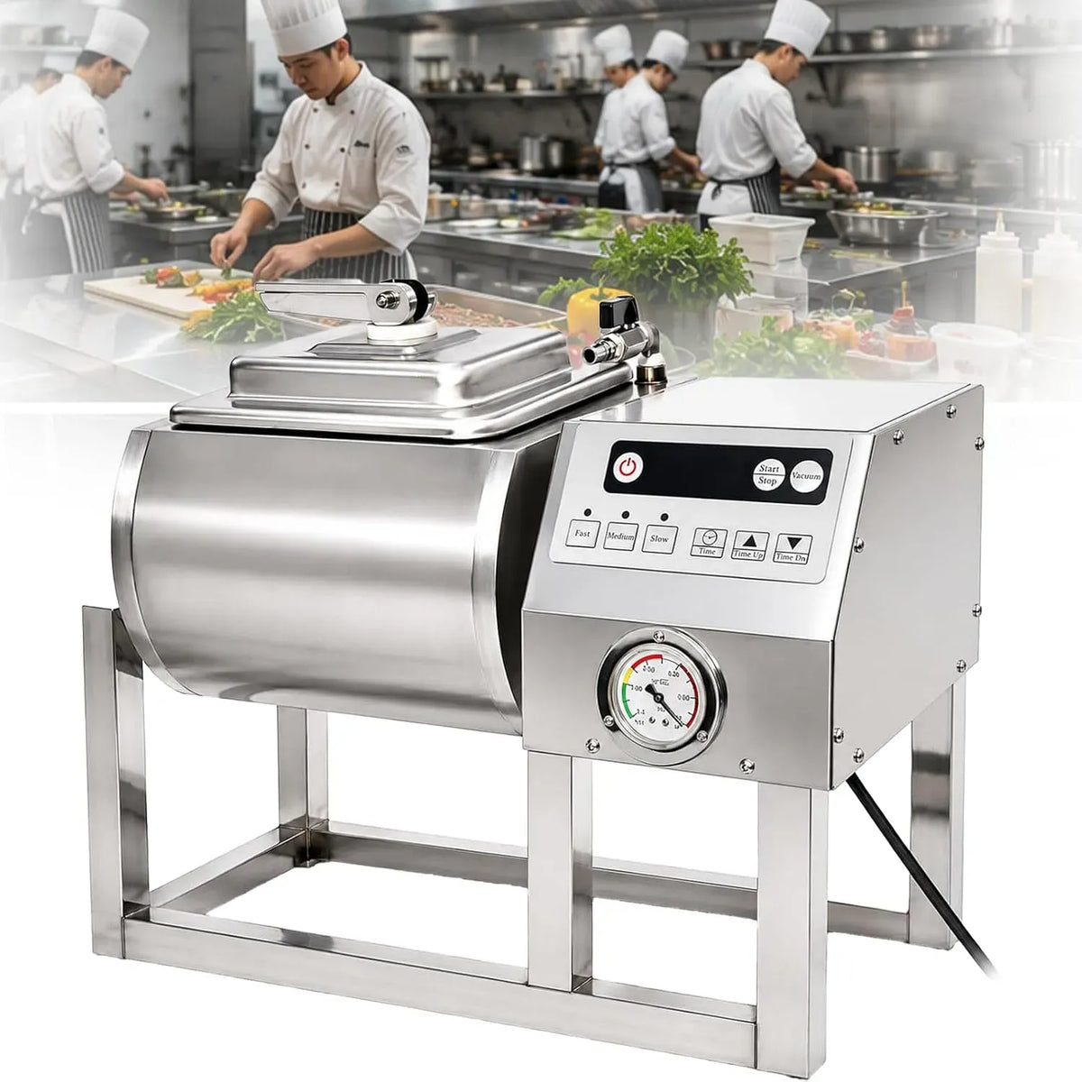 Machine à Marinade, professionnel, acier inoxydable, pour viande volaille fruits de mer