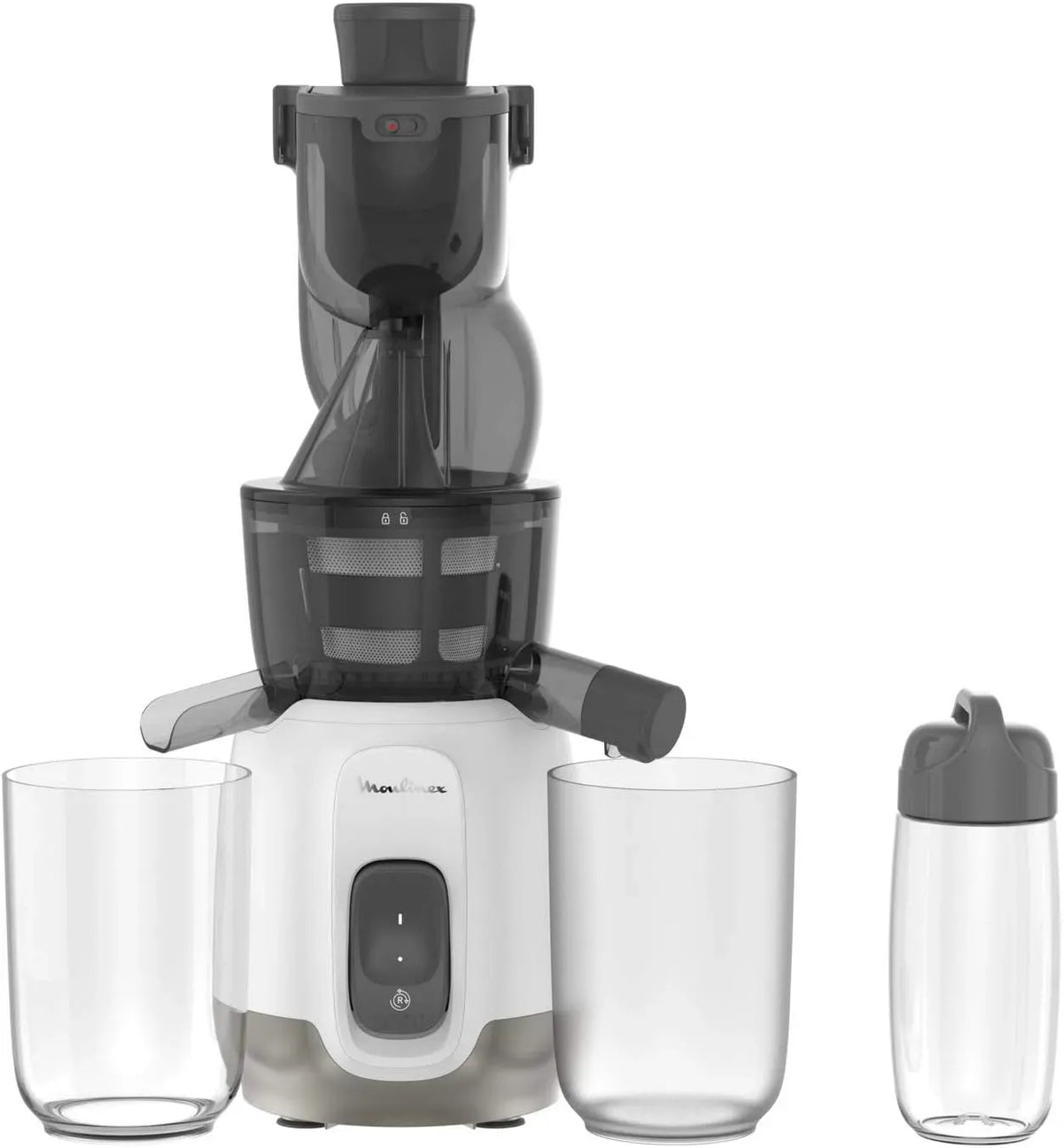 Moulinex Extracteur de jus, 200 W, presse-agrumes et extracteur, Extracteur de jus à froid Ultra Juice 200W Gourde 600 ml