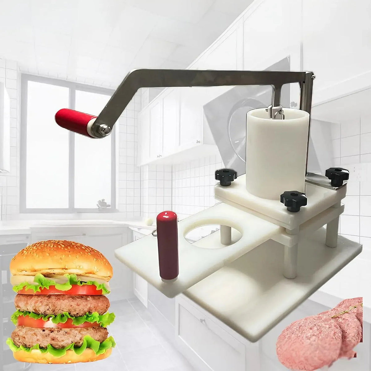 kg/15 machine à hamburger, Presse, 1,5 kg, 15 kg, professionnel, revêtement antiadhésif, pour faire diverses