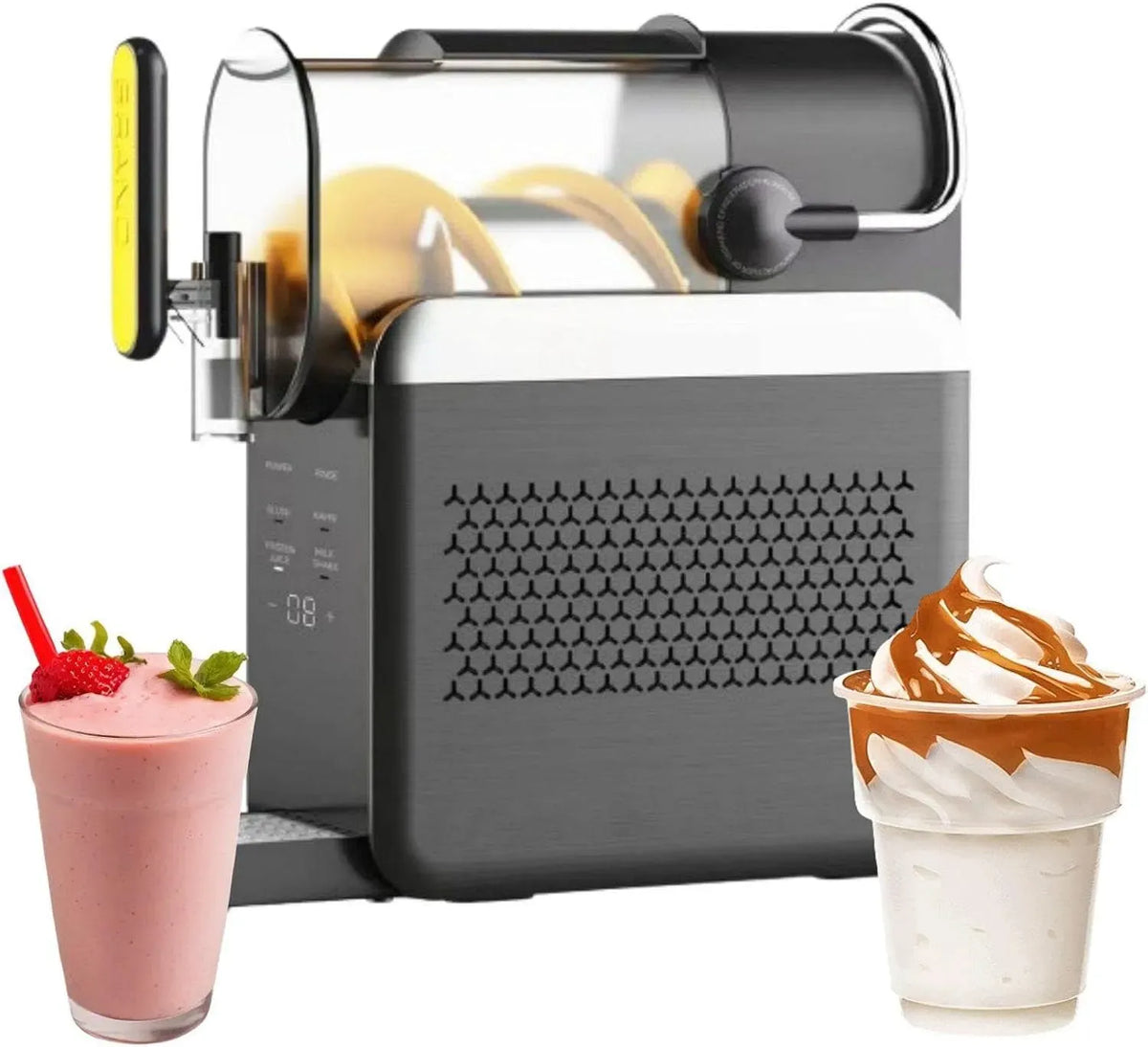 Machine à Boissons, machine à glace et sorbet, 5 programmes, noir, pour granités