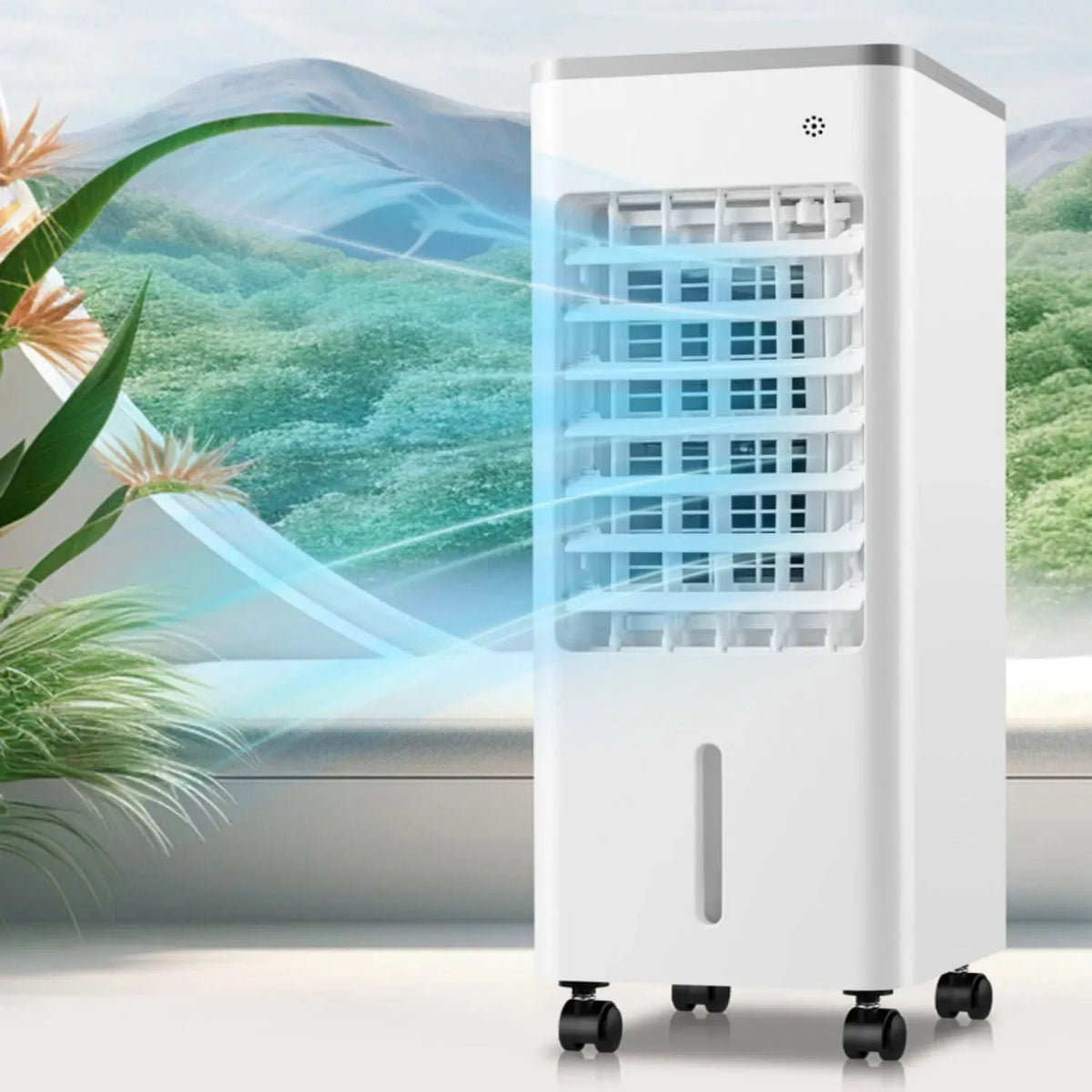 Climatiseur, 9 L, portable, minuteur, 3 vitesses, silencieux