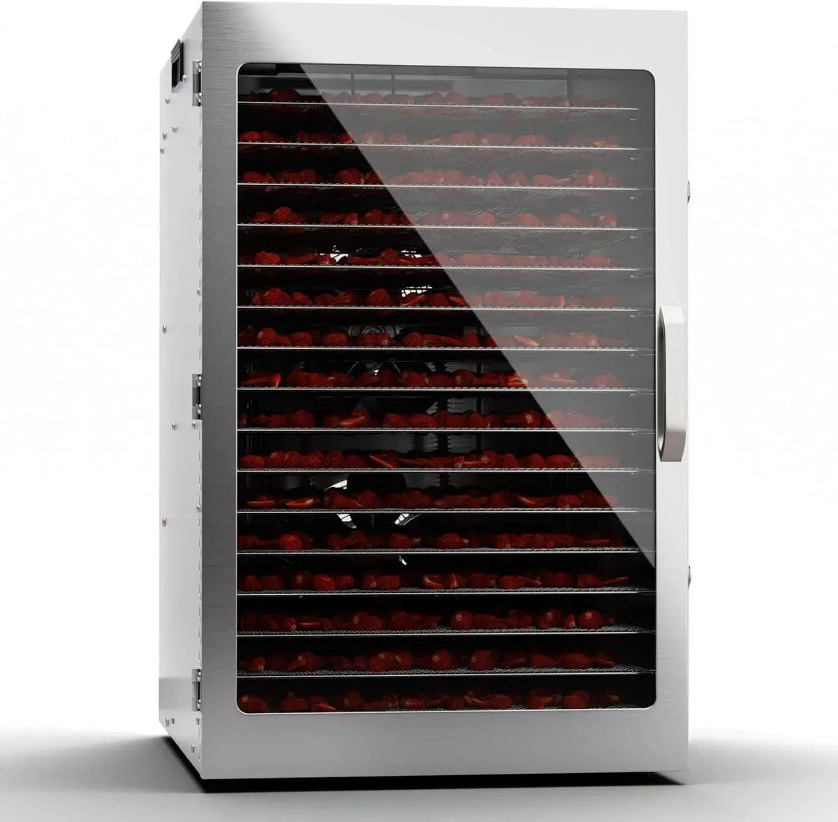 Klarstein 24H alimentaire, Déshydrateur, en acier inoxydable 2000 W, avec 20 grilles métalliques, fruits, champignons & viande