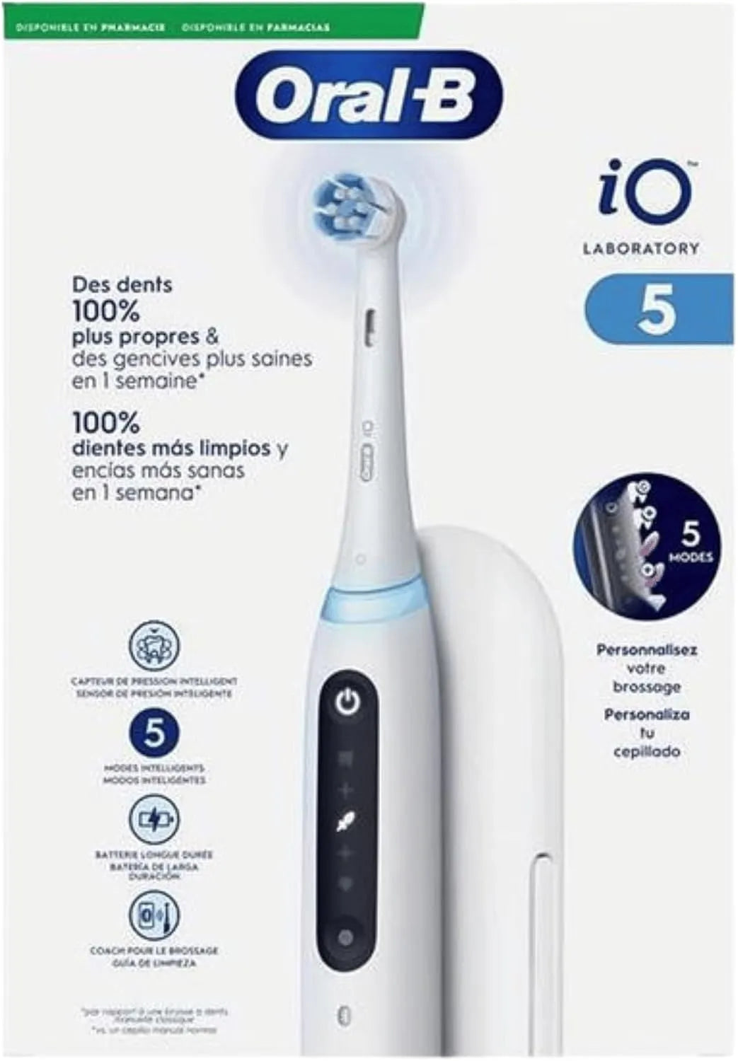 Brosse, brosse à dents rechargeable, Oral-B iO Brosse à dents électrique connectée rechargeable 5N