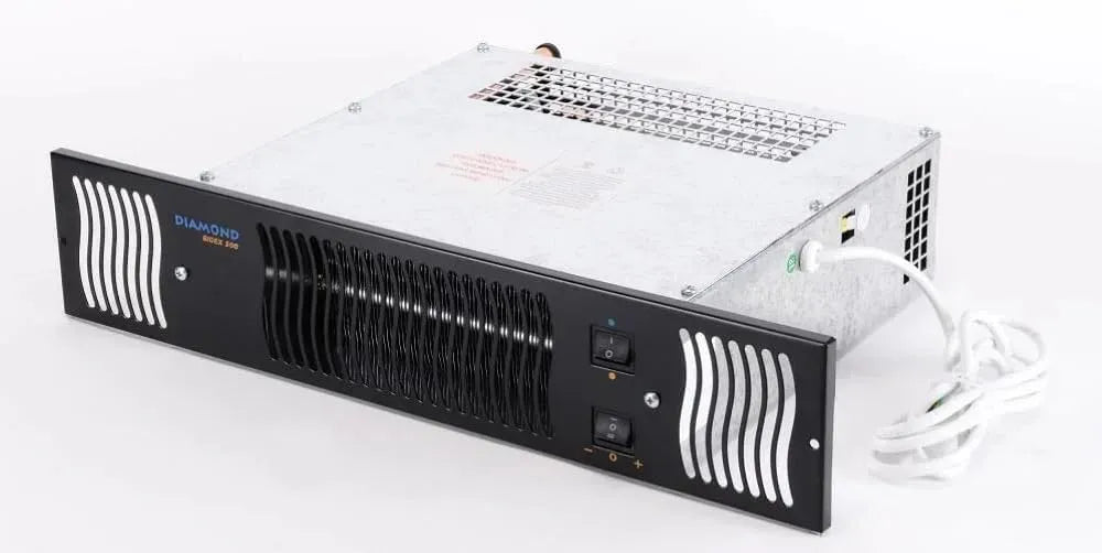Grill, Diamond Central Heating Kitchen Plinth Heater: Black Grill by Greened House, noir