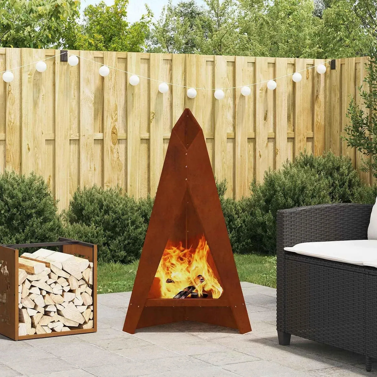 Radiateur électrique, 58 x 40 x 100 cm, extérieur, camping