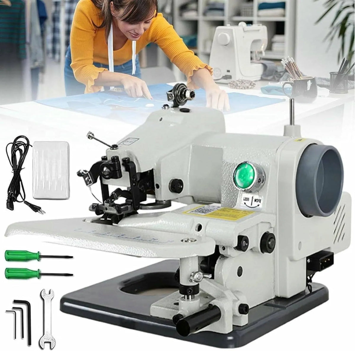 3-8mm Machine à Coudre, Portable, machine à coudre électrique, 8 mm, pour Vêtements Et Poignets