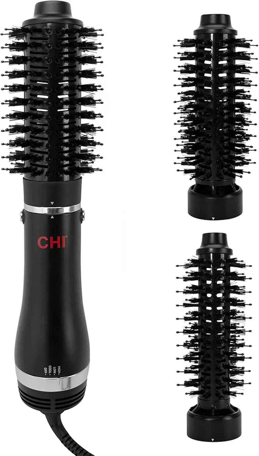 3-en-1 Brosse, fonction chauffante, pour des Cheveux Lisses, CHI