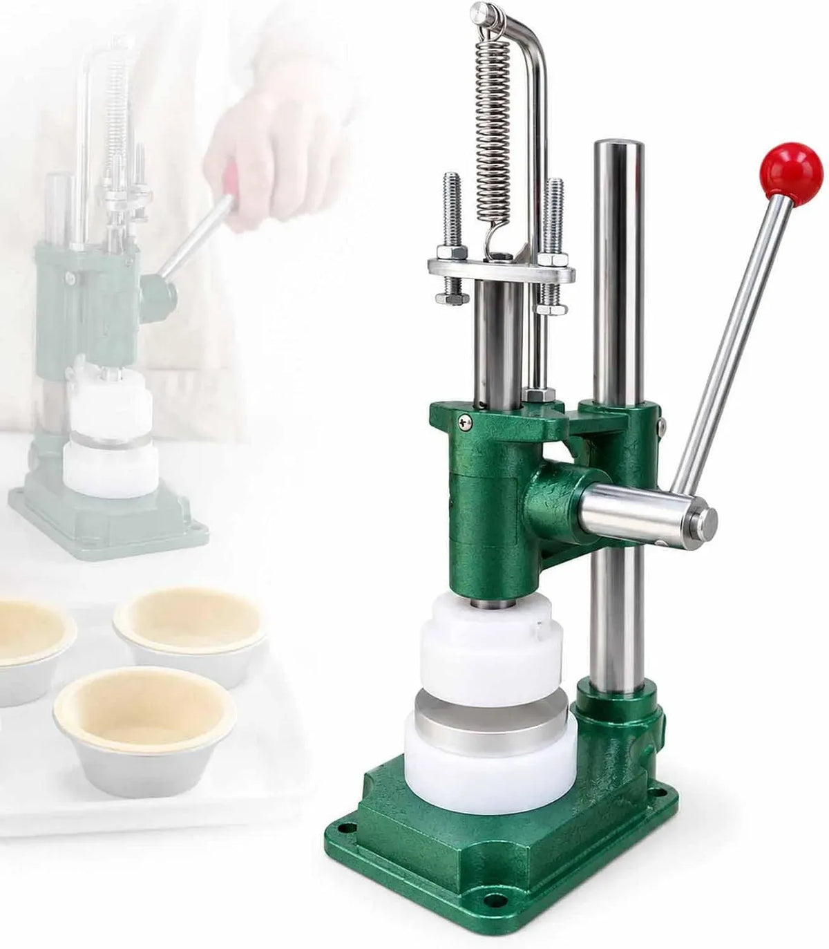 X 34 Machine à Tartelettes, Presse, 47 X 34 X 25 Mm, 6 Kg, pâtisserie, professionnel, fonte, pour Pâtisserie Maison