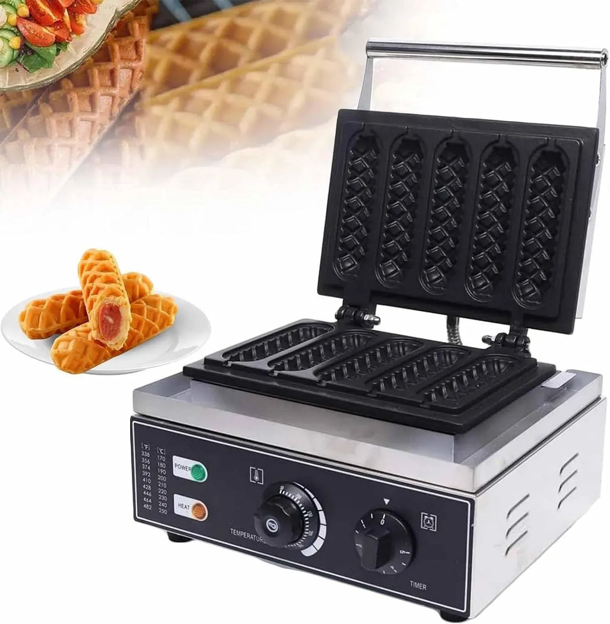 Machine À Bâtonnets, Machine À Hot-Dogs, 1550 W, 50 à 300 °C, professionnel, ERICAT