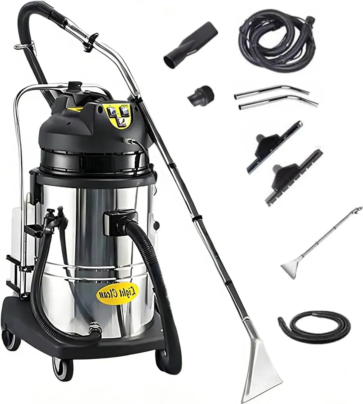 Aspirateur L 2110, 60 L, 2110 W, professionnel, Nettoyeur de Tapis Professionne 60 W et 230 mbar, Équipé d'un Cordon de 7 m et de Roues