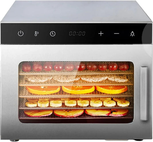 X 28 Les Fruits, Idéal pour Les Légumes, Déshydrateur Alimentaire Professionnel 500 W, 6/8 Niveaux, Durée Réglable : 30 Min À 24 H