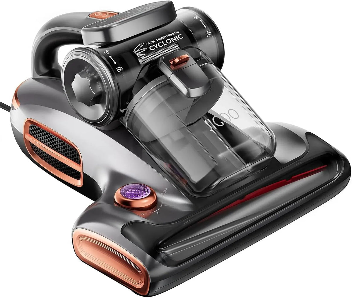 Aspirateur, 700 W, 72 dB, JIGOO T600, Affichage LED, 15 kPa, élimine 99,9%, Faible Bruit de 72 DB, lumière UV