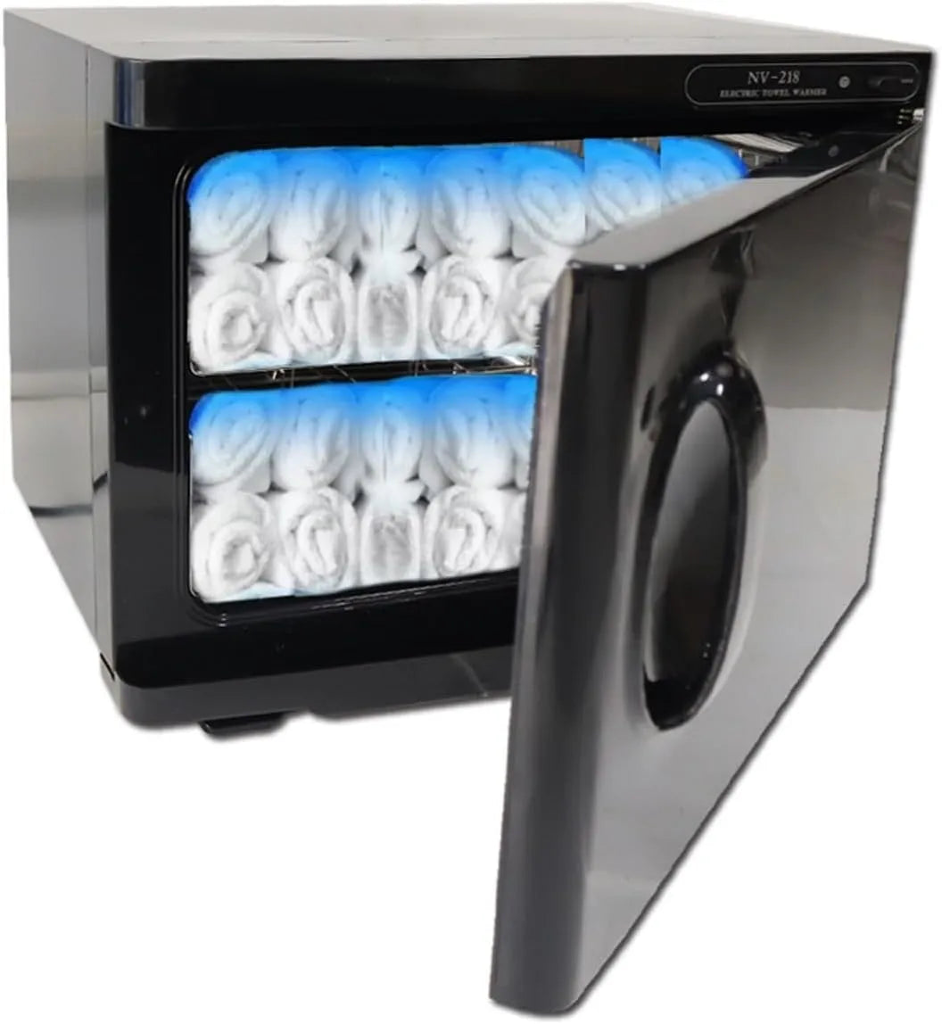 Radiateur électrique, 23 L, décoration de salon, stérilisateur de manucure for Salon de beauté et barbier, Chauffe-Serviettes 2 en 1 23l